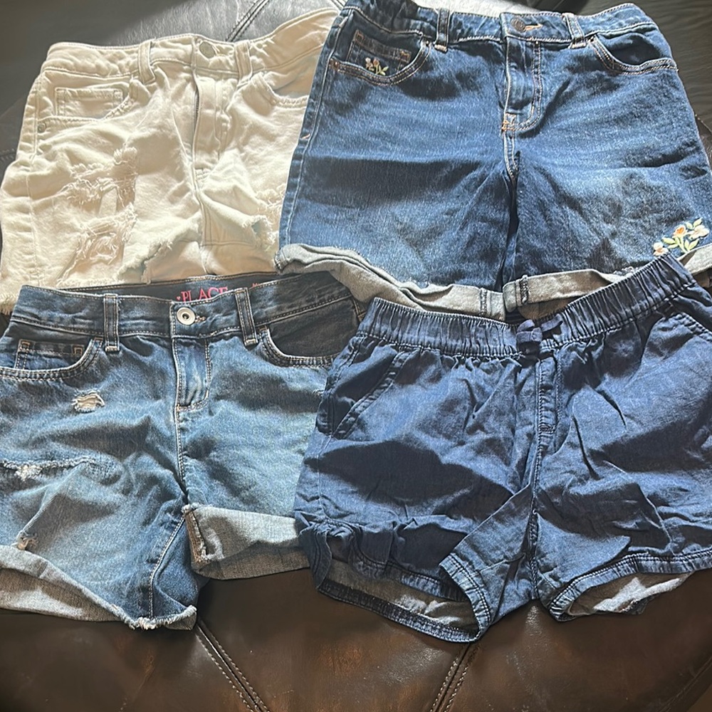 Stylish Kids Denim Shorts Set